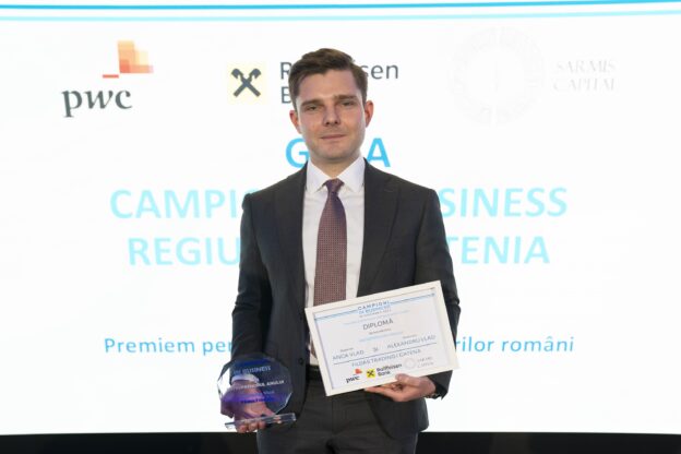 Anca Vlad și Alexandru Vlad, premiați pentru excelența în antreprenoriat la Gala Campioni în Business, cu trofeul ”Antreprenorii anului”